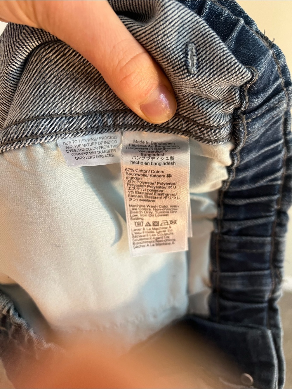 JCrew blue high-waisted straight-leg elastic stretch waist denim jeans comfort - Picture 7 of 7